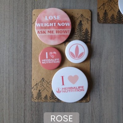 Button - Lose Weight Now Set of 10
